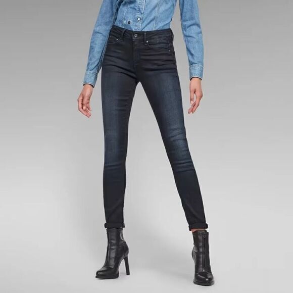 Dark Denim G-Star 3301 High Skinny Size 31 Jeans - Picture 1 of 6